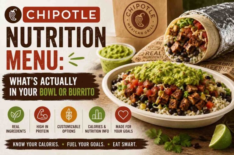 Chipotle Nutrition Menu