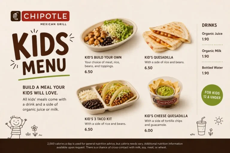 Chipotle kids menu