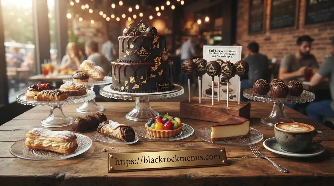 Black Rock Dessert Menu